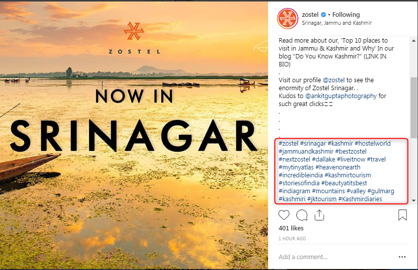 Adding more hashtags help your Instagram posts to be more discover-able. 