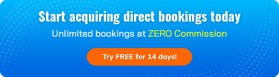 Give a try to our booking engine to increase direct bookings on your hotel website