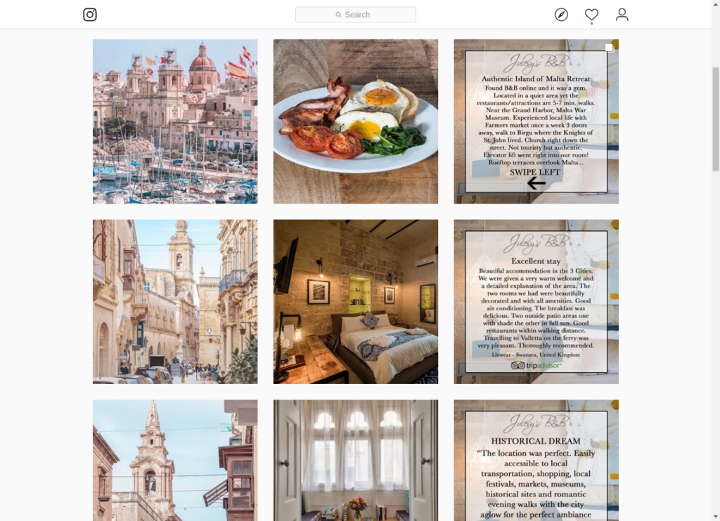 Instagram marketing is a good bed and breakfast marketing idea