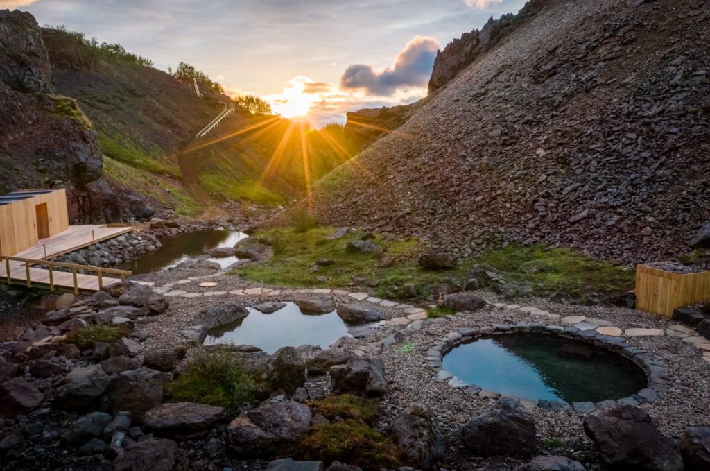 Canyon Baths at Hótel Húsafell 