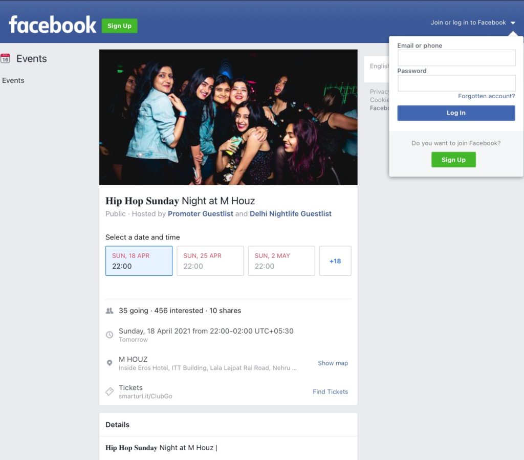 You need to promo yourneonnfaceb e Facebook, since guest tends to check it before booking any event.