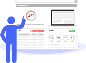 person analysing performance report